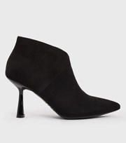 New Look Black Suedette Stiletto Heel Shoe Boots